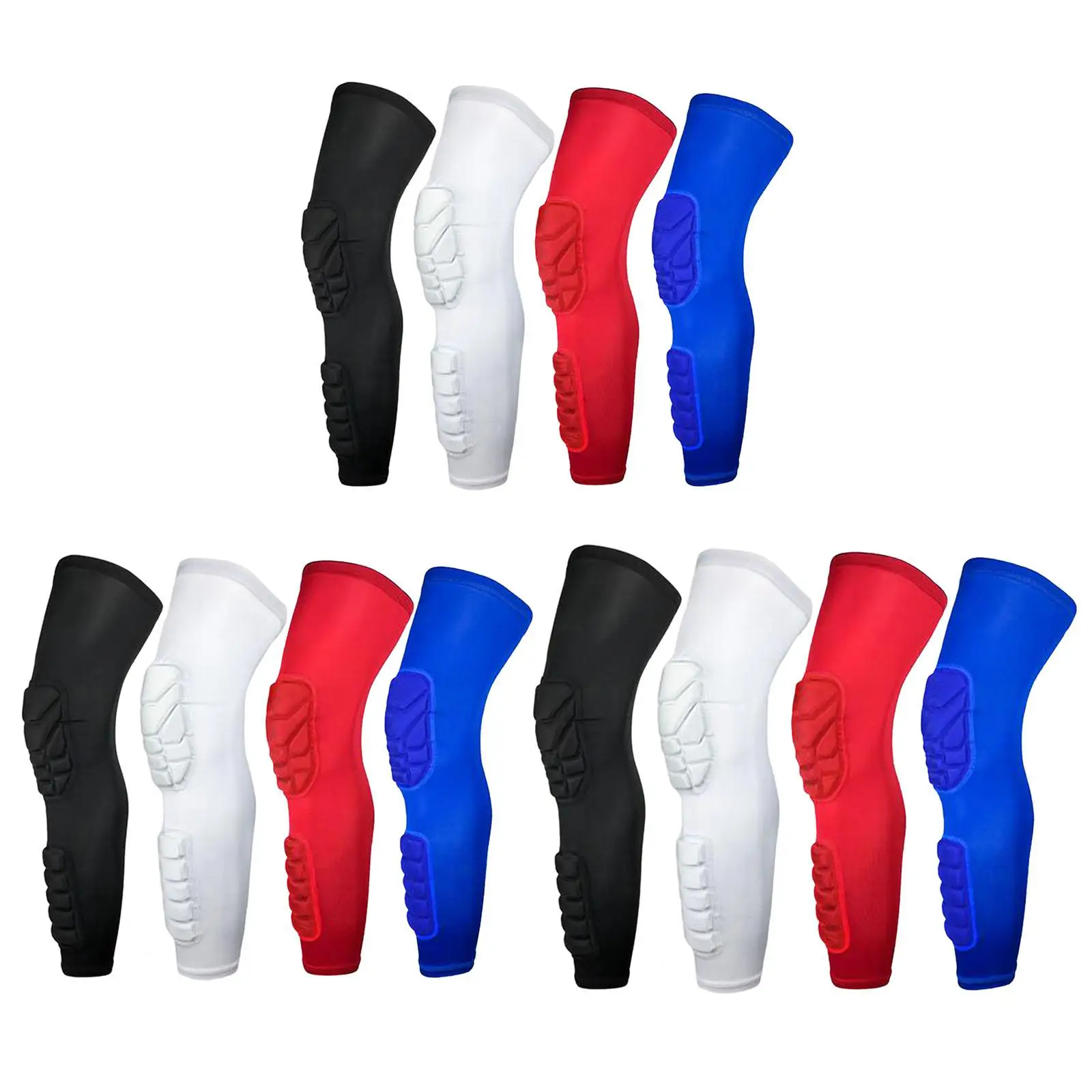 Long Protective Knee Calf Pads Compression Leg Sleeves Antislip Sport Supplies For Basketball