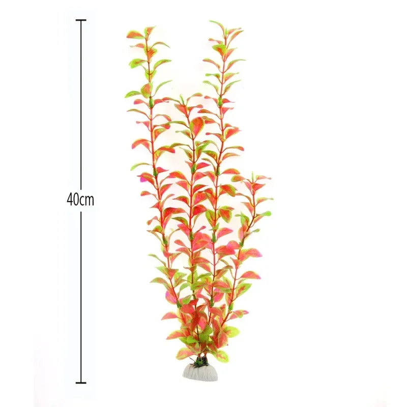 40cm Aquarium Artificial Plastic Plants Decor Aquarium Landscape 1pc Artificial Fish Tank Decorations artificial plants fish tank ornaments fish tank decorations aquarium ornaments artificial aquarium plants mini landscape ornaments