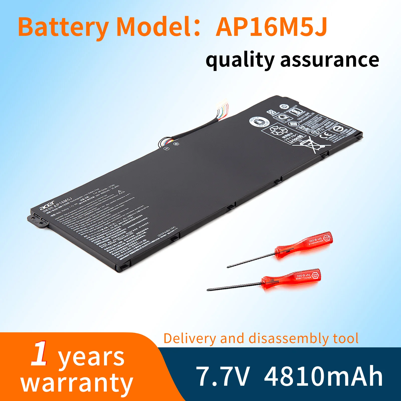Bvbh Nuova Batteria Per Laptop Ap16M5J Per Acer Aspire A315-21 A315-51 A515-51 A315 1 A114-31 Per Aspire 3 Kt.00205.004