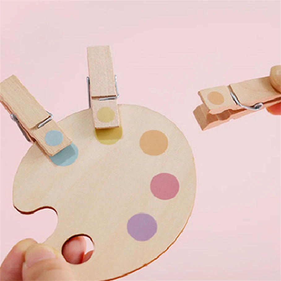 

Montessori Wooden Toys Sensory Toys Color Matching Clips Montessori Toys For 3 Year Olds Fine Motor Skill Children Gift E86Y