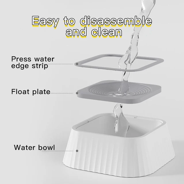 1 Piece of Spill-Proof Water Bowl for Pets - Designed for Cats and Dogs with Non-Slip Base and Floating Feature 6