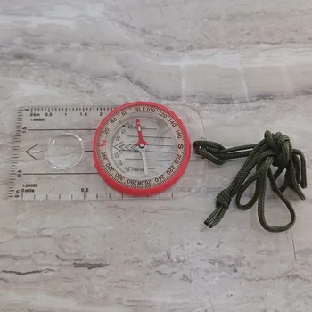 Luminous Compass High Accuracy Waterproof Adventure Warehouse Compass Multifunctional Outdoor with Magnifier for Hiking Survival 1