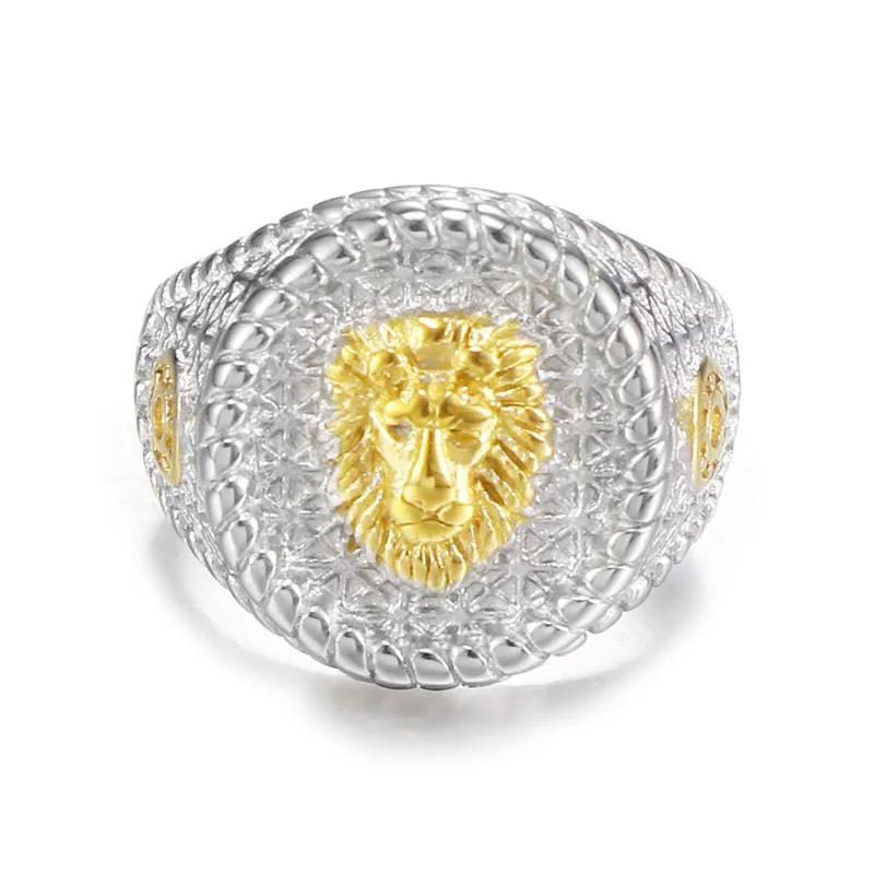 Fashion Lion Head Titanium Steel Men's Ring Design Simple Atmosphere Personality Fashion Jewelry Personality Birthday Gift