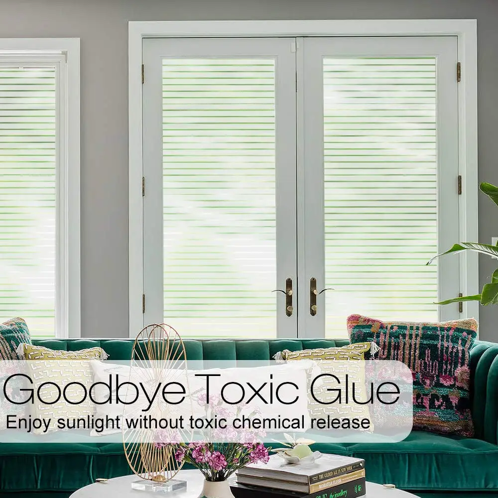 Description Picture 3 of itemWindow Privacy Film Frosted Window Film Decorative Window Stickers Opaque Static Stickers Thermal Insulation Sun Shading Window