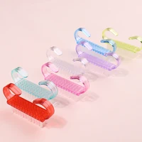 50 Pcs/Lot Cleaning Nail Brush Tools Colorful Plastic Dust Cleaner Brushes Nail Art Manicure Pedicure Powder Soft Remover 2