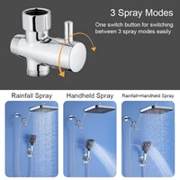 1set household Large panel Shower Top, Handheld Shower Head, Wall Mounted With Adjustable Extension Shower Arm 2