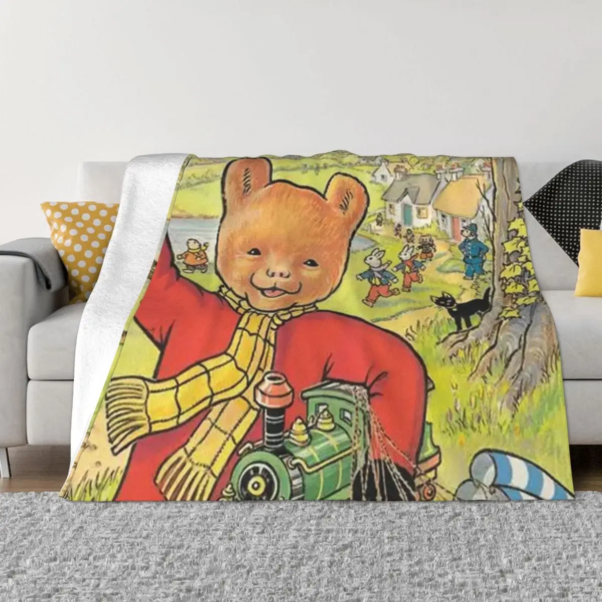 

Rupert the Bear комикс одеяло Фланелевое удобное мягкое флисовое покрывало