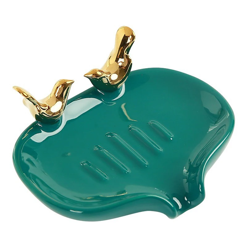 

Ceramic Soap Dish with Drain, Bar Soap Holder for Shower/Bathroom, Self Draining Soap Tray Saver for Kitchen, Keep Soap Dry