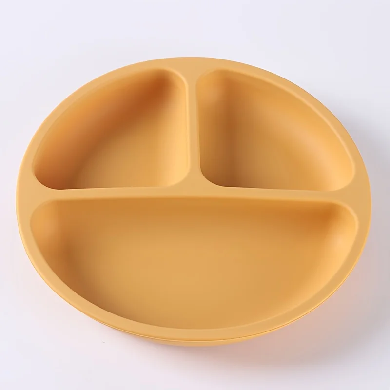 Children's divided meal tray with silicone suction cups, suitable for boys and girls.