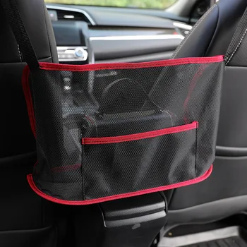 Car Net Pocket Handbag Holder Car Purse Holder Between Seats Mesh Car Backseat Organizer Purse Phone