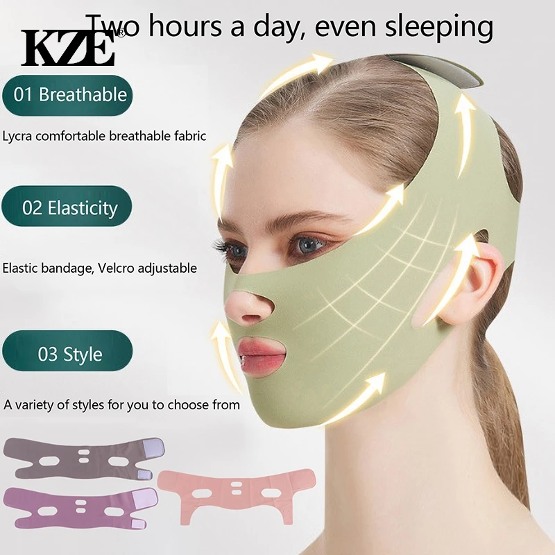 Mento Guancia Fasciatura Dimagrante V Shaper V Line Lifting Mask Face Lifting Cinturino Antirughe Fascia Maschera Per Dormire Bellezza Salute