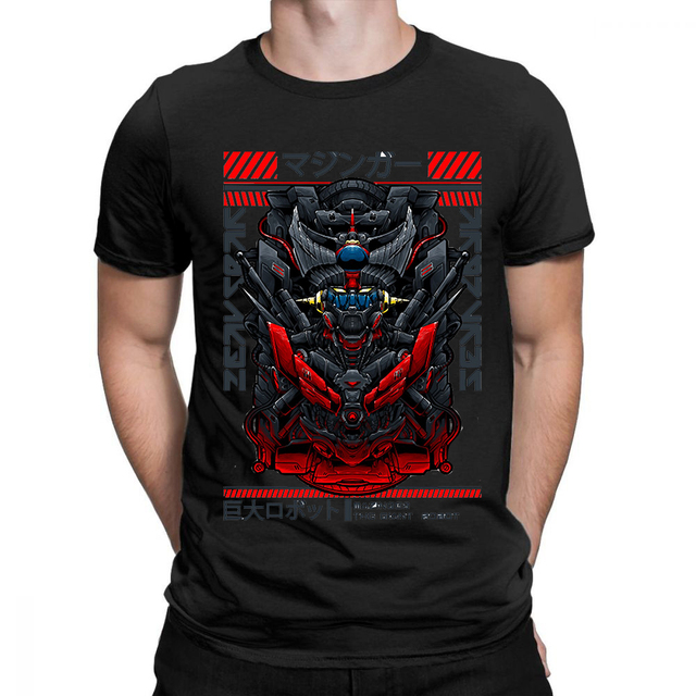mazinger z t-shirts Men t shirt Harajuku fashion Printed Top Tshirt Unisex T-shirt Fashion Streetwear
