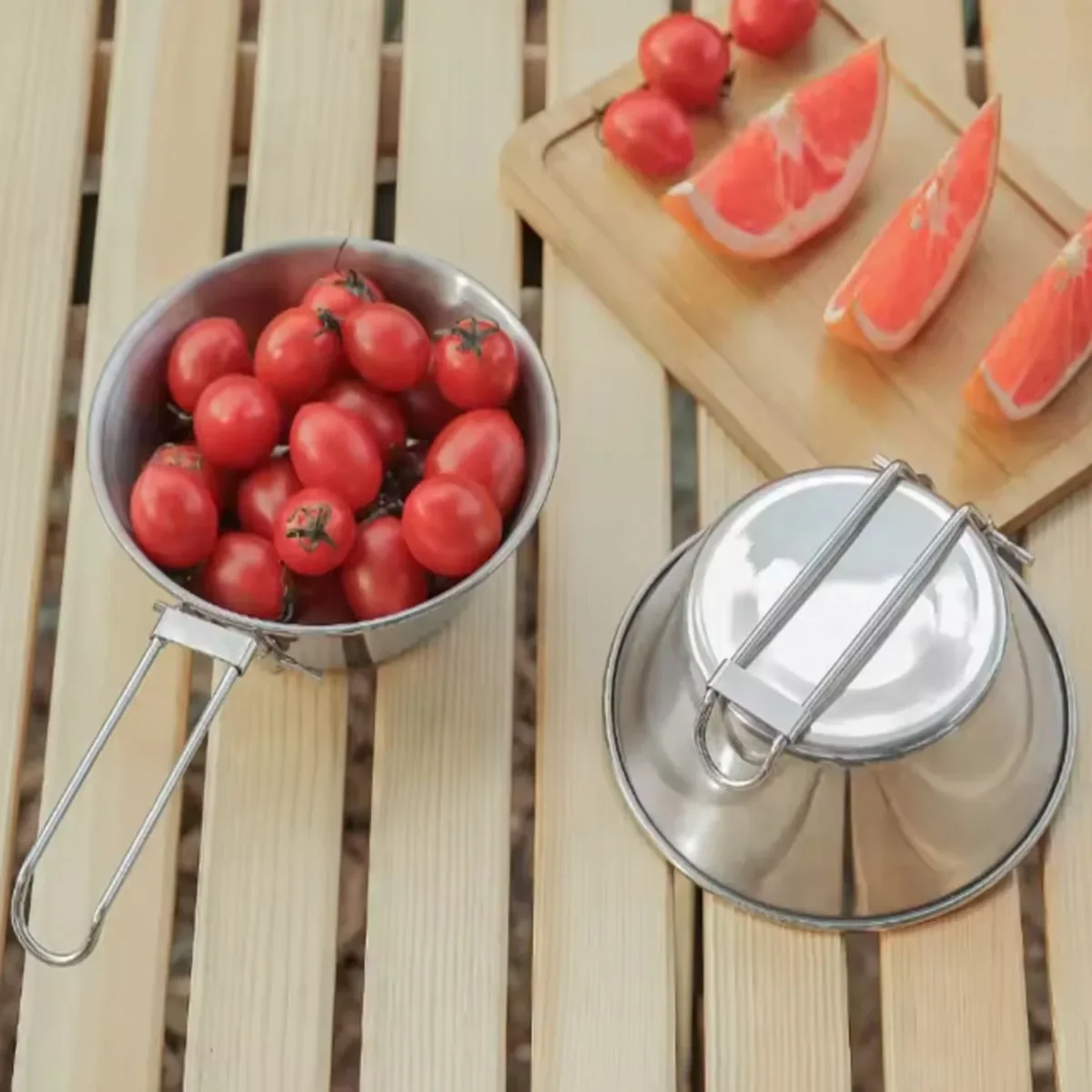 Outdoor Camping 304 Stainless Steel Folding Cup