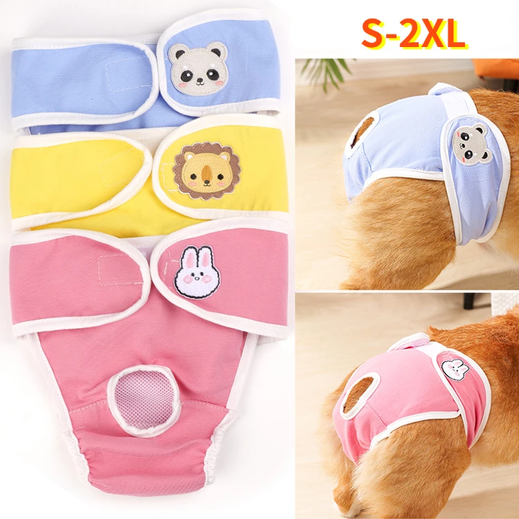Dog Menstrual Pad Holder Breathable Dog Period Pads Panties for Small-medium Dogs Feminine Pet Menstrual Pants for Female