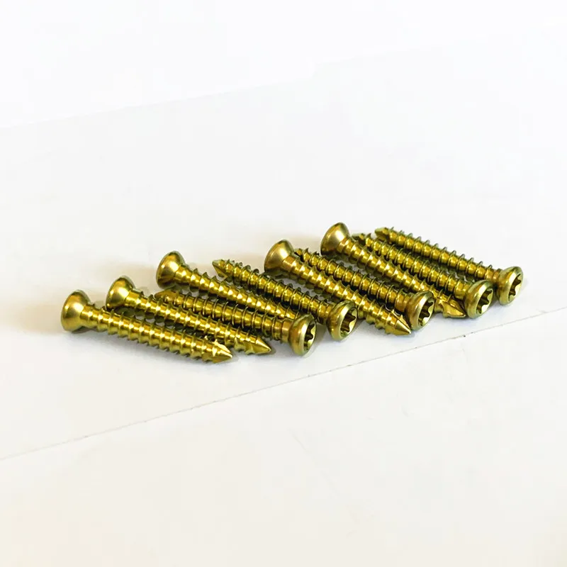 3.5mm Self-tapping Titanium Cortical Screws Pet Veterinary Orthopedics Implants Veterinaria Accessories Surgical Instruments