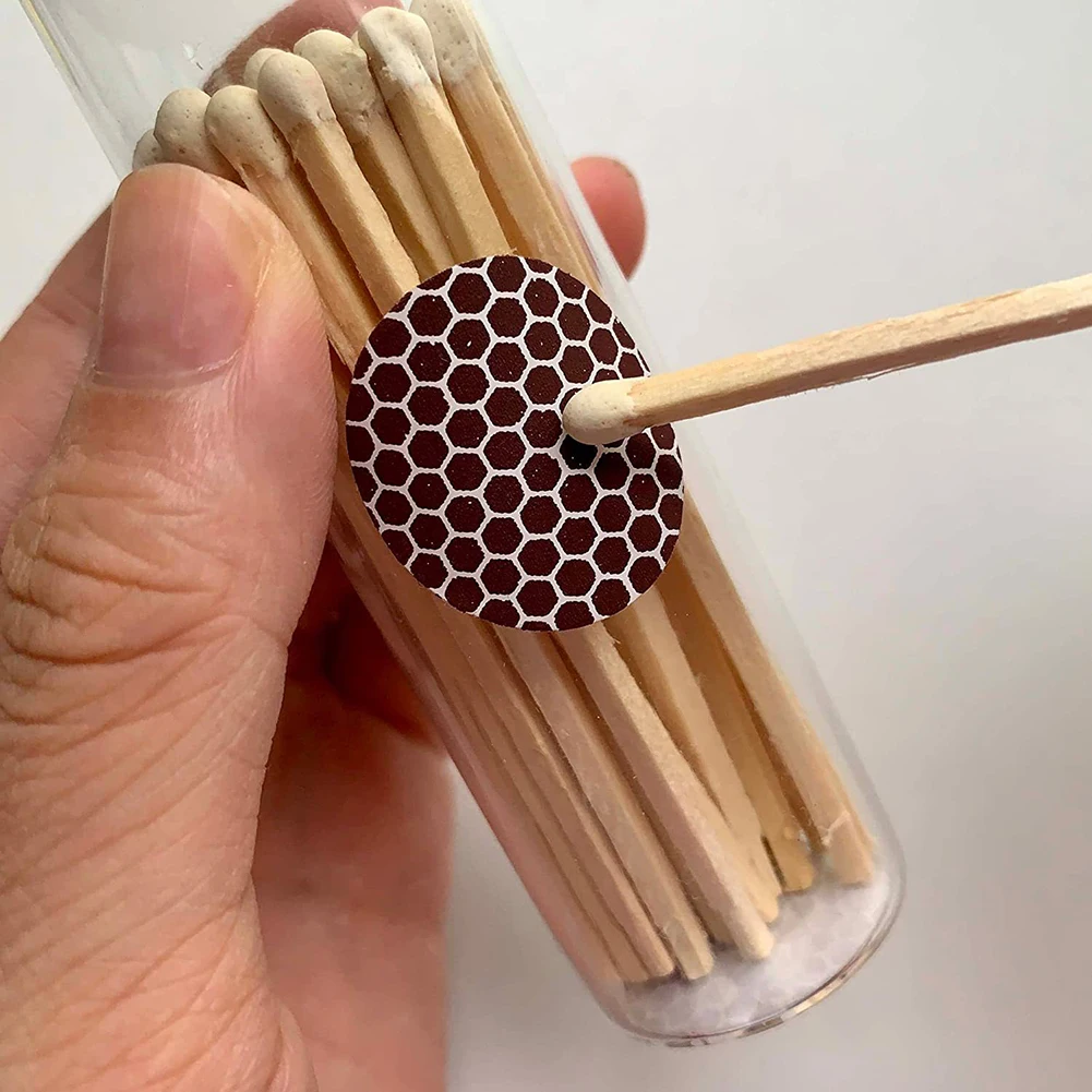 Matchstick Strikers Fire Paper Matchstick Striker Accessories Handmade Round Sticker Strip