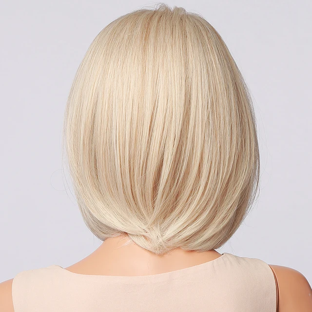 Short Bob Wig With Bangs Synthetic Wigs For Women Ombre Black Red Blonde Pink Lolita Cosplay Party Natural Hair Perruque Bob SS180-1