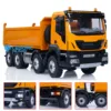 Toys 8X8 LESU 1/14 RC Hydraulic Dump Truck Cars Light Sound Systems Remote Control Tipper Dumper Painted Gift for Boys THZH1711 3