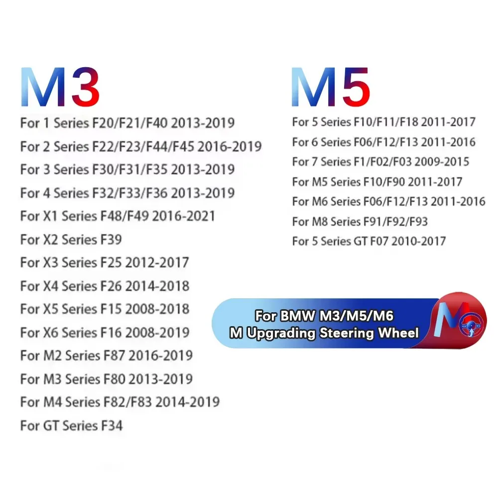 BMW F10 F30 F31 F34 F32 F33 F36 F20 F21 F22 F23 M3 M5 M6 스티어링 휠 키 버튼 부품 액세서리 업그레이드