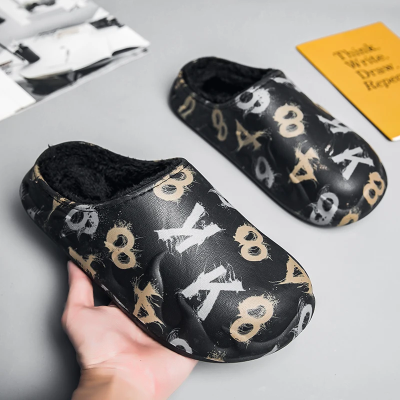 Slippers Men's Winter New Soft Comfortable Plush Home Women Slipper Warm Slippers Indoor Thick Bottom Shoes