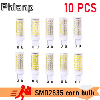 가장 밝은 G9 LED 램프, 따뜻하고 차가운 흰색 스포트라이트, 할로겐 조명 교체, 세라믹 SMD2835, AC 220V, 3W, 5W, 7W