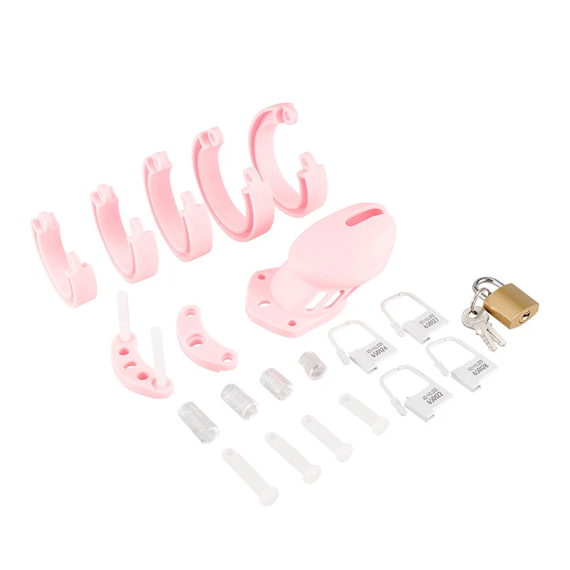 Silicone Urethra Chastity Lock with 5 Snap Ring Penis Bondage Adult Men's Chastity Cage Cock Restriction BDSM Abstainer Sextoys penis chastity cage,chastity lock sex toy