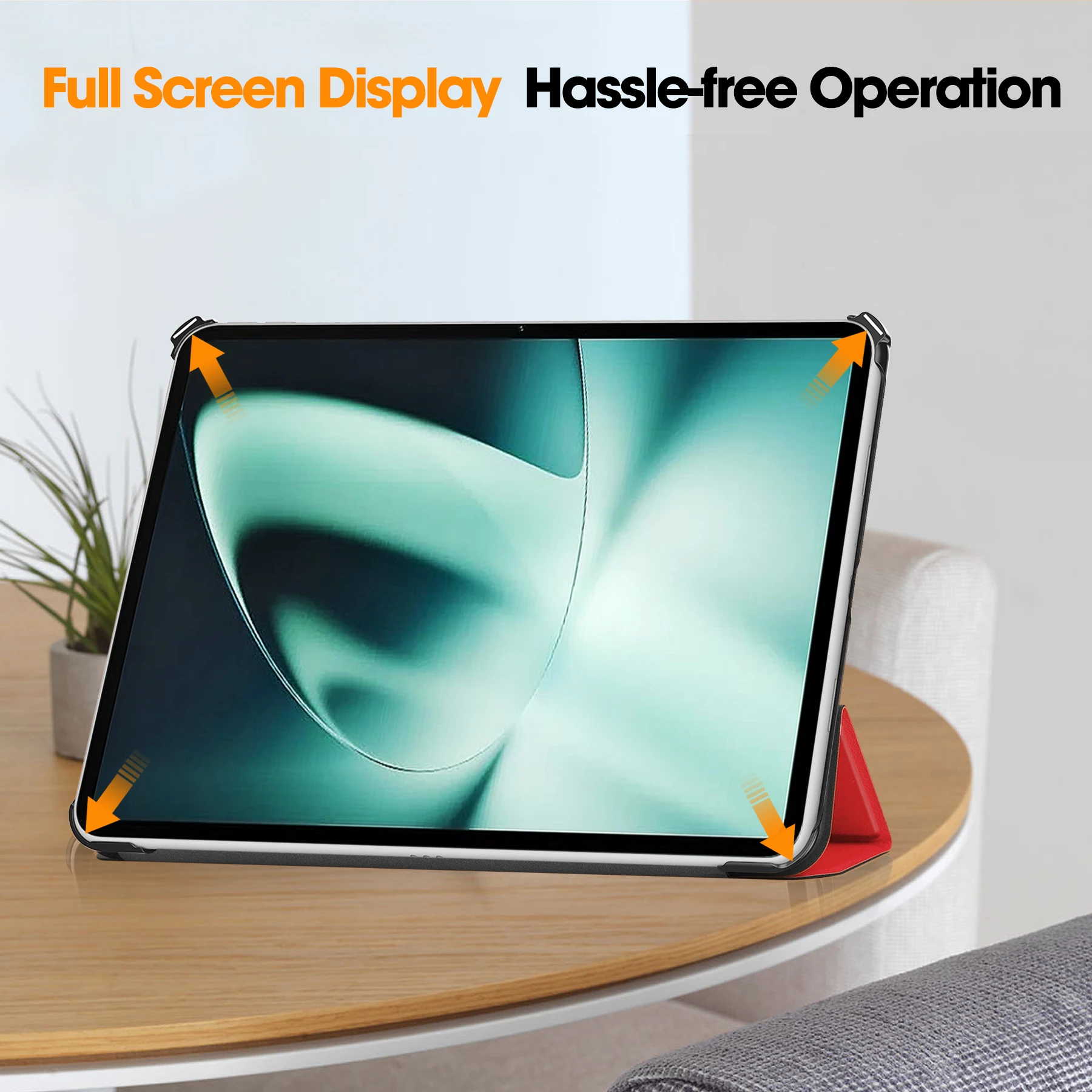 Vibrant Tri-Fold Stand Protective Tablet Cover