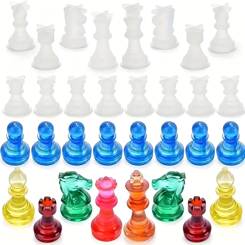 Chessboard Resin Silicone Mold Set 2