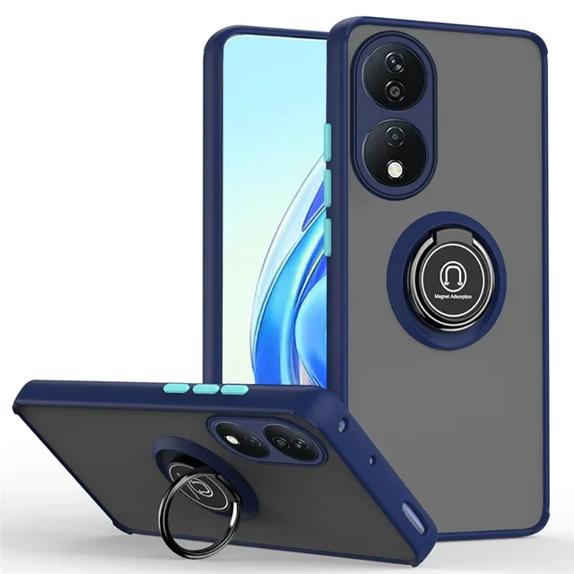 Magnet Holder Ring Shockproof Matte Armor Case - Durable Protection