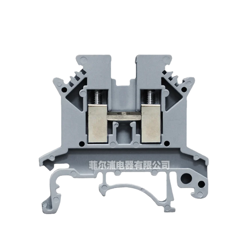 

100PCS Copper Guide Rail TYPE UK2.5B Voltage Wiring Terminal Block UK-2.5N 2.5mm Square Non-Slippery Wire