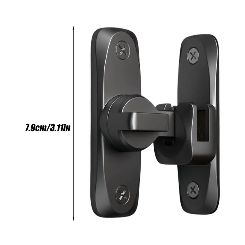 Flipping Action Door Lock Heavy Duty Cabinet Latch Aluminum Alloy Anti-theft Hardware 90/180 Swing Door Latch For Gate Barn