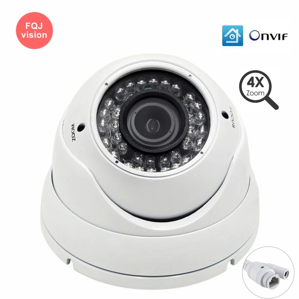 5MPIPCameraSurveillanceVarifocal4xZoomManualLensMotion