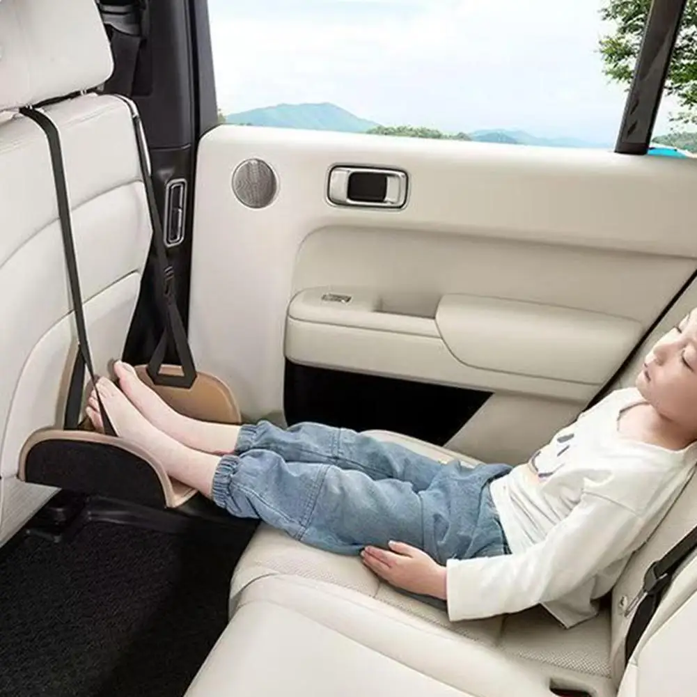 Car Foot Rest Travel Portable Foot Hammock Long Flight Essentials Office Hanging Adjustable Interior Supplies