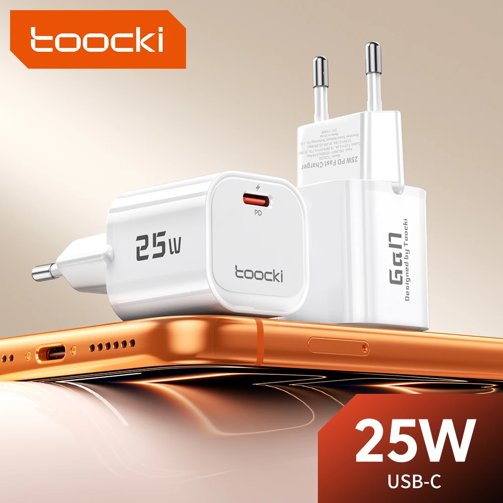 Toocki 25W Mini GaN USB Charger with Super Fast Charge Technology