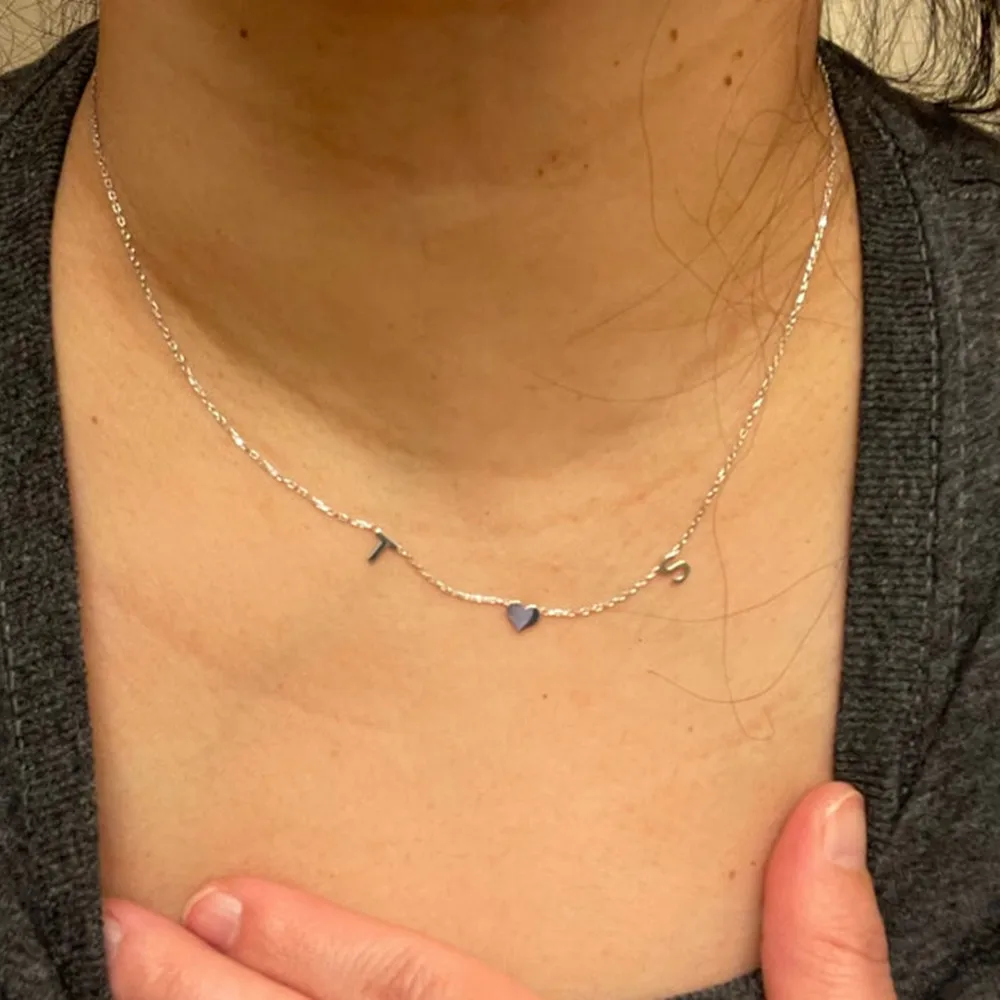 

Custom Heart Letter Choker Necklace Stainless Steel Chain Personalized Initial Name Necklaces Pendant Women Jewelry