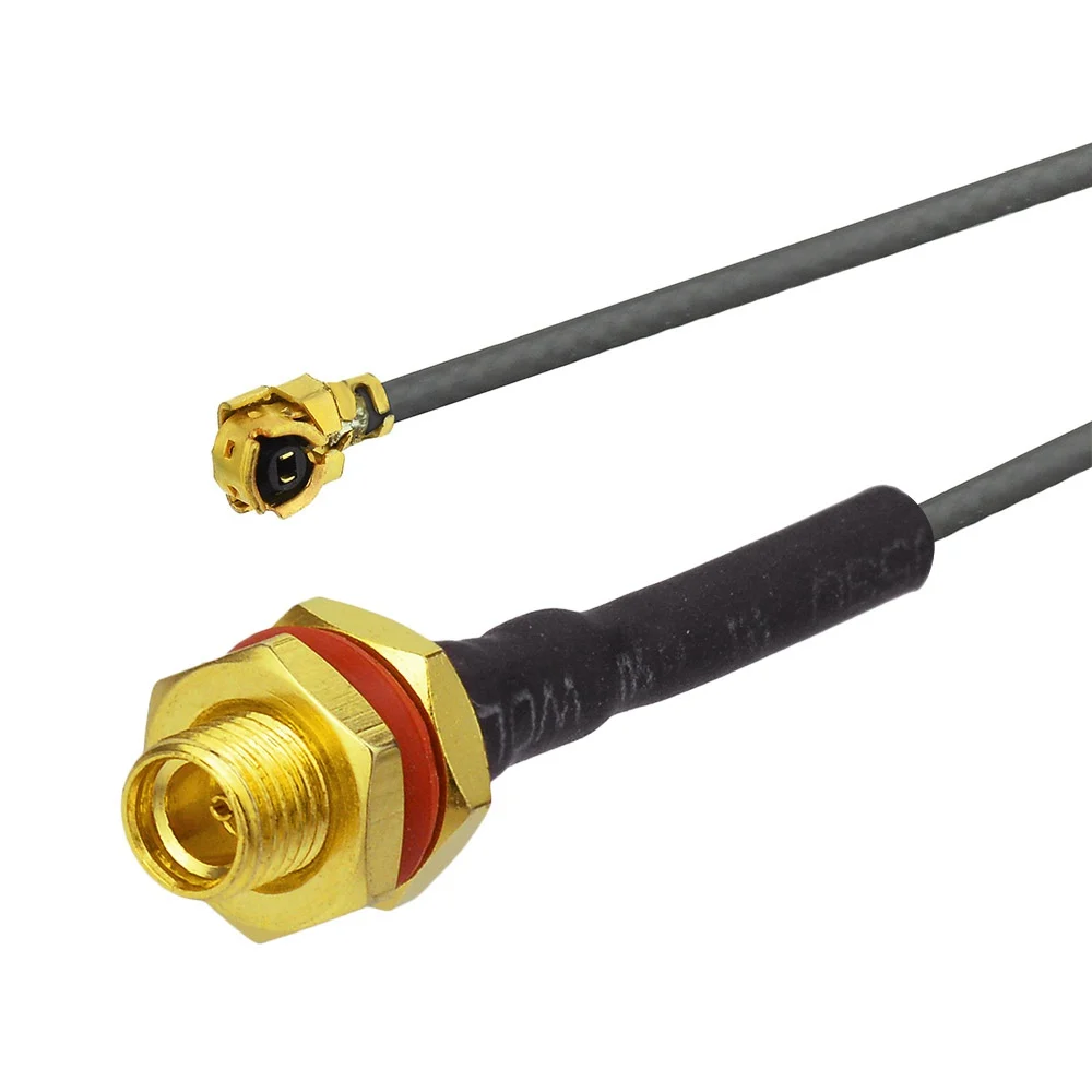 

Superbat MMCX Female Bulkhead with O-ring to U.FL Jack Right Angle Cable Using 1.13mm Coax Cable