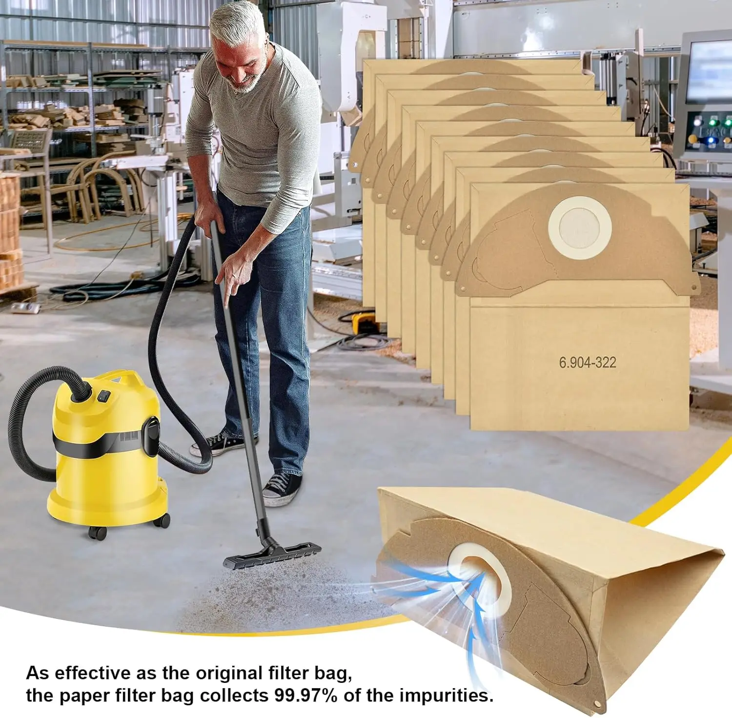 Dry Vacuum Cleaner Karcher Wd Sac Vacuum Cleaner Bags For Kärcher