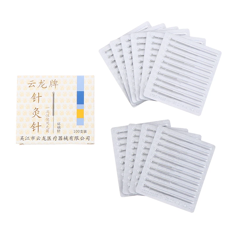 100 pieces/box Cloud Dragon Acupuncture Needles Non-Needle-Tubing sterilization Package Version disposable acupuncture needle