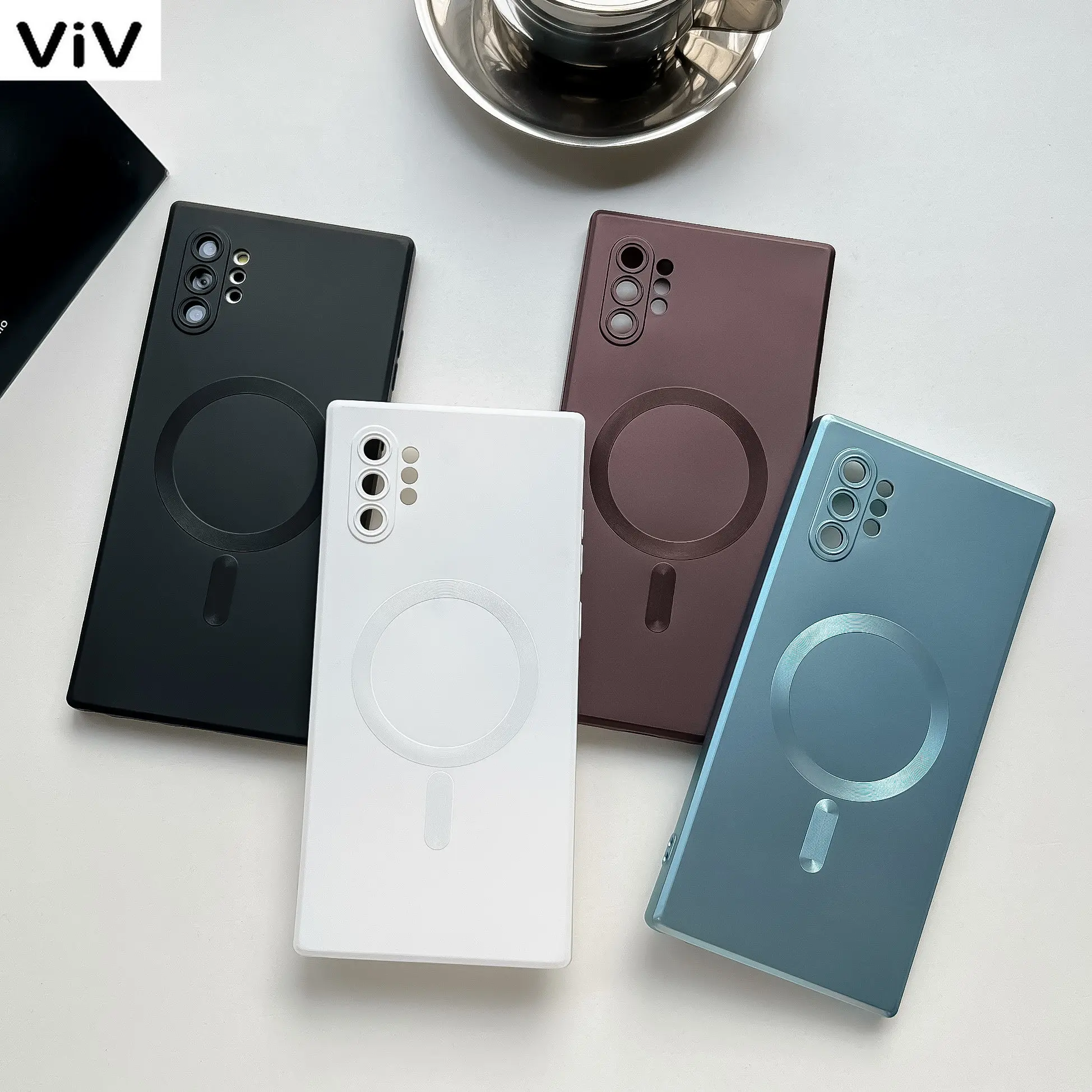 

For Magsafe Magnetic Wireless Charging Case For Samsung Galaxy Note 10 Plus 20 Ultra Note10 Plus Matte Soft TPU Silicone Cover