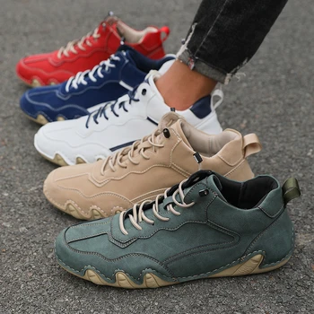 أحذية كاجوال أحذية رياضية للرجال أحذية مريحة للمشي في الصيف ملابس عمل بريطانية بدون كعب جديدة في أحذية رياضية فاخرة للرجال 6