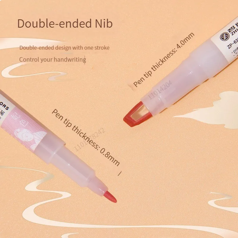 Double Tip Highlighter Pens Kawaii Colored Manga Markers Pastel Scrapbooking Japanese Kawaii Stationery School supplies 5pcs/set highlighter marker highlighter pen marker pen art marker