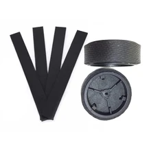 

2Set For Irobot Braava Replacement Part: 1Set 2 Caster Wheels + 2 Wheel Tire/Tyre & 1 Set Wheel Tire Leather Fetal Skin