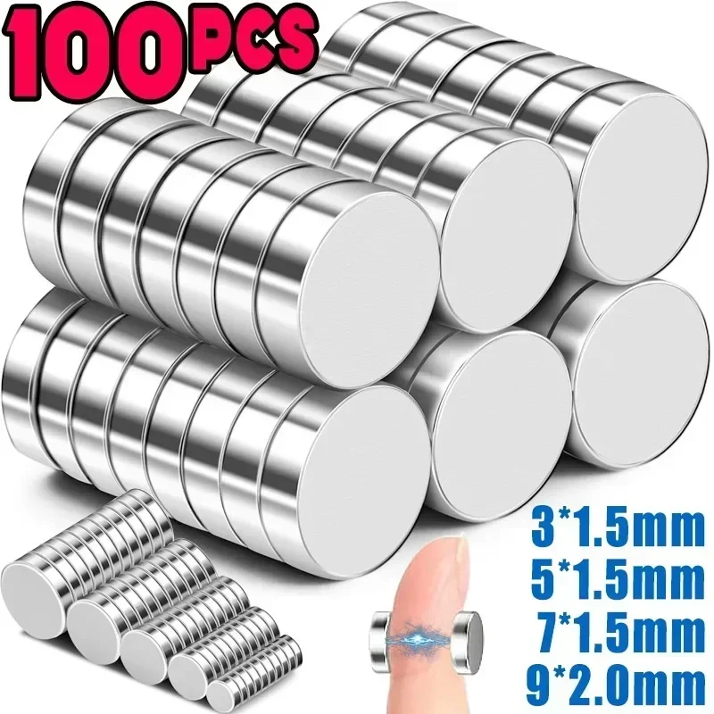 Neodymium Magnets Mini Column Small Round Strong Magnetic For Whiteboard Fridge Powerful Durable Multi-purpose DIY Crafts