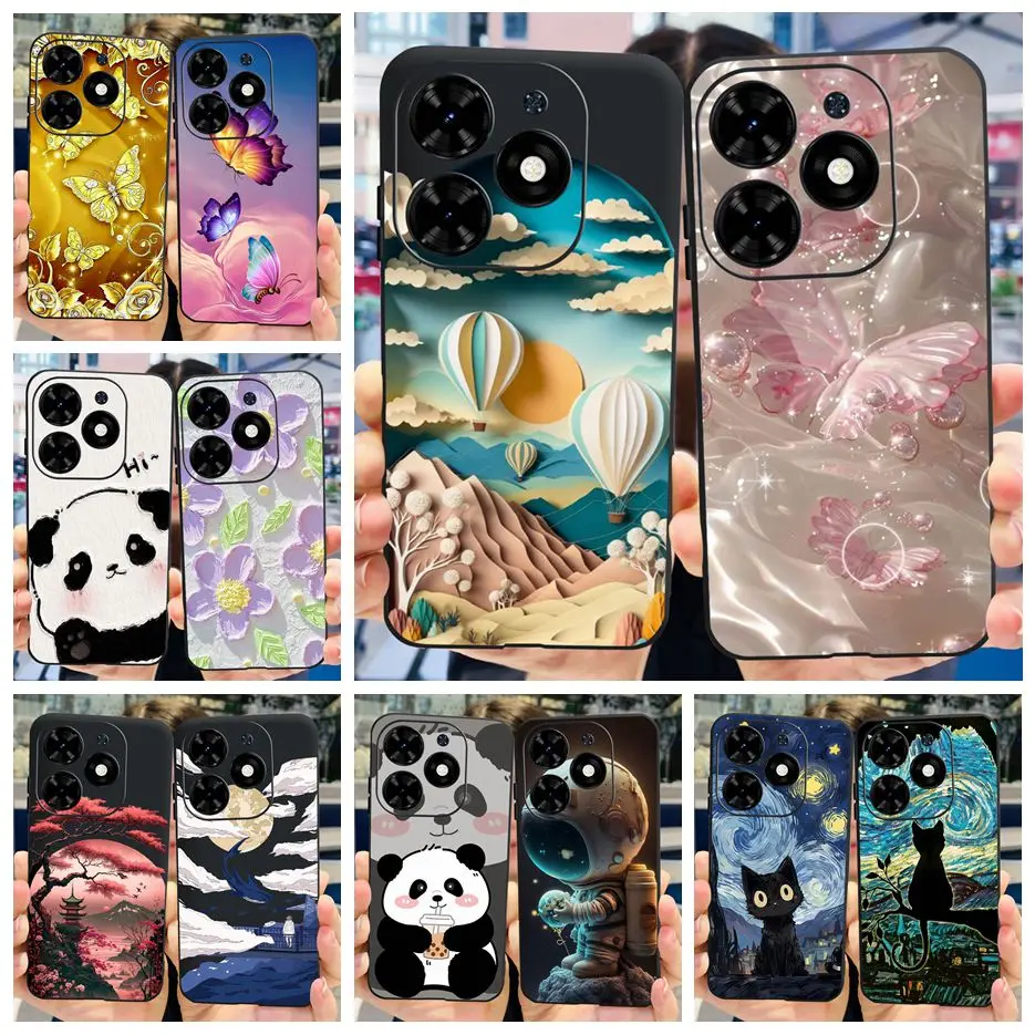 Stylish Painted Soft Silicone Phone Case Cover