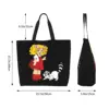 Custom Candy Candy Shopping Canvas Bag Women Recycling Large Capacity Grocery Cartoon Anime Manga Tote Shopper Bags 5