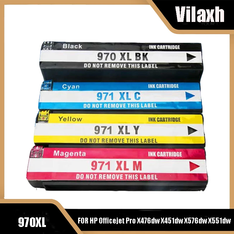 

Фотосессия Vilaxh 970XL 971XL для HP 970 XL 971 XL, совместимая с HP Officejet Pro X476dw X451dw X576dw X551dw