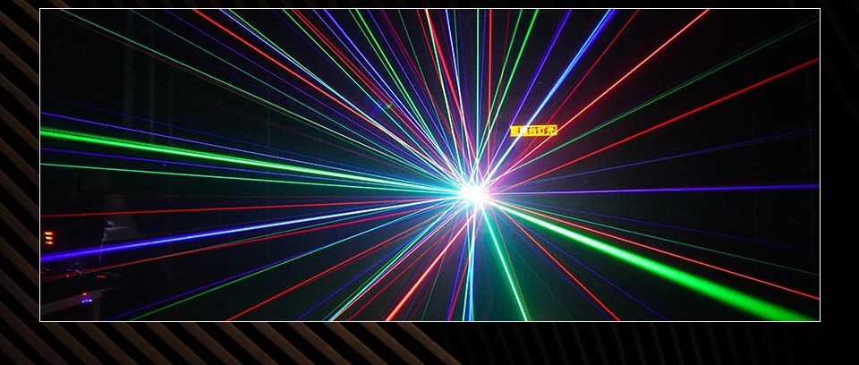 120W RGBW 6 Moving Head Beam Laser Light Led Six Arm Matrix Laser DMX512 Stage S