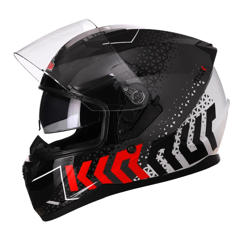 Dot Ece Approvato Dall'Italia Blacklion Moto Modulare Casco Integrale Uomo Donna Motocross Racing Modulare Casco Moto Capacete