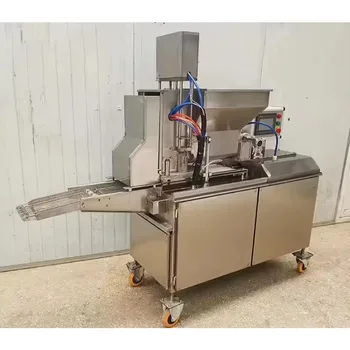 เครื่องขึ้นรูปเนื้อแฮมเบอร์เกอร์และไก่เนกัทแบบอัตโนมัติเต็มรูปแบบสำหรับรูปทรงต่างๆ 2