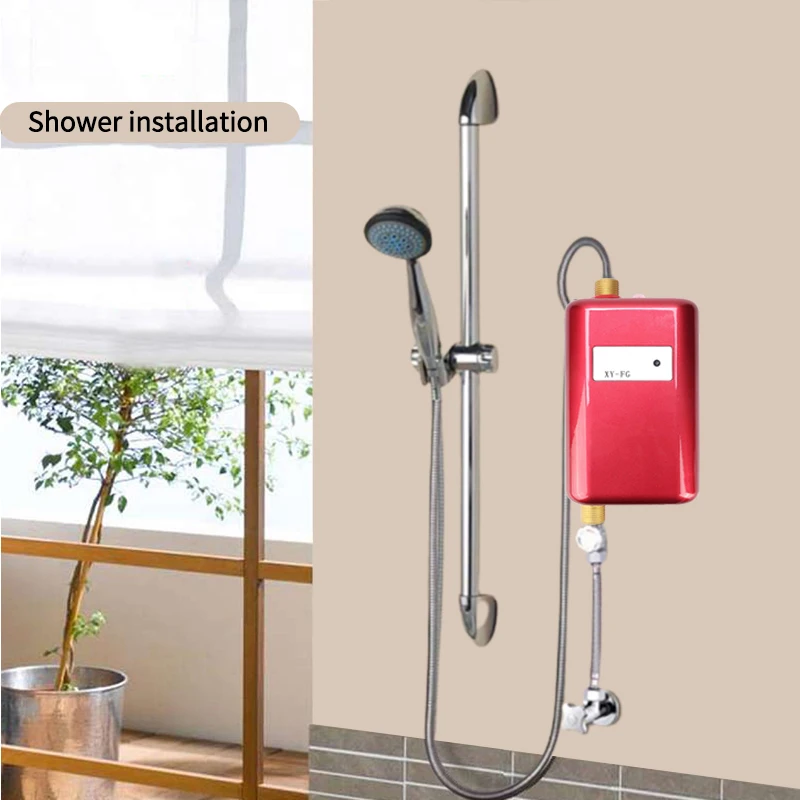 

Mini Tankless Water Heater Faucet Shower 3s Heating 3000W Electric Instant Water-Heater Multi-purpose Hot Water Heater Kitchen